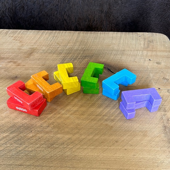 Begin Again Wooden Puzzle Blocks - Picture 1 of 5